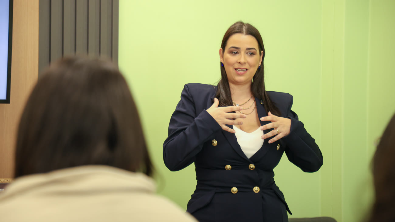 Luana Andrade no workshop